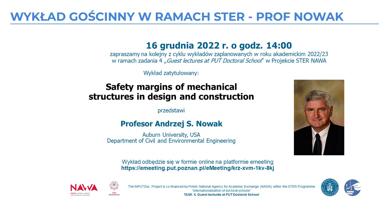 Wykład gościnny w ramach STER - prof. Nowak